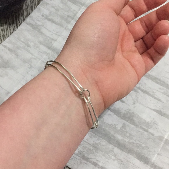 Faceted pink crackle glass bracelet - Picture 5 of 10